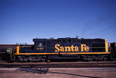Santa Fe #840 in 1969.