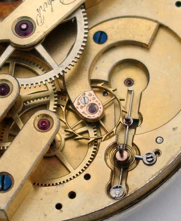 Chronometer escapement detail