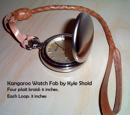 Four plait watch fob by Kyle