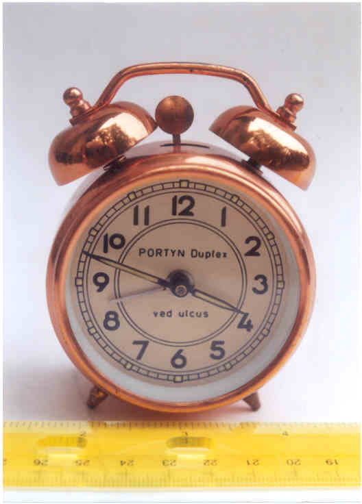 copper alarm clock
