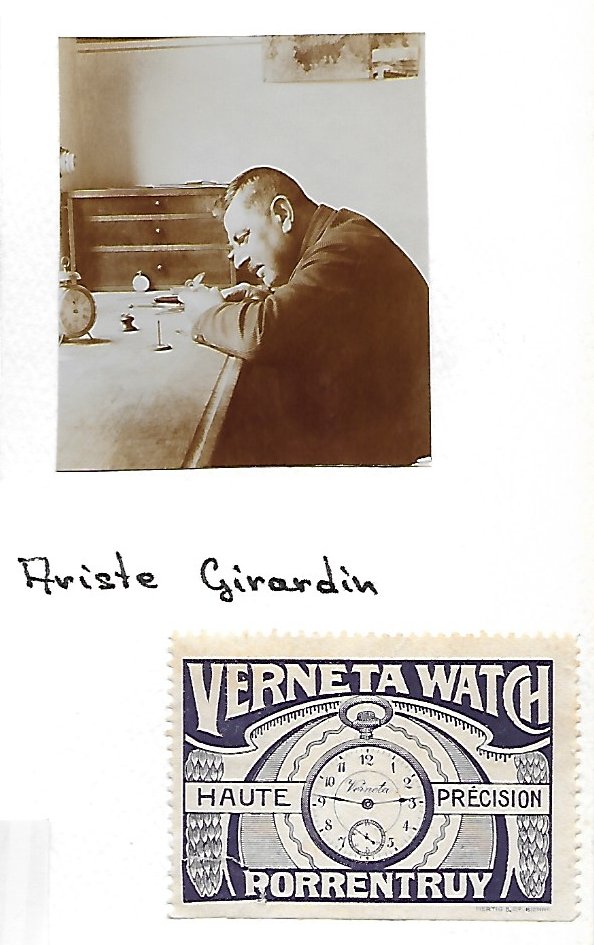 My grandfather at his bench + logo