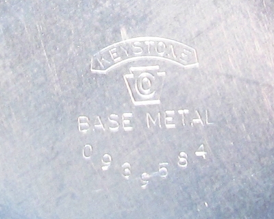 Marking inside rear cover.