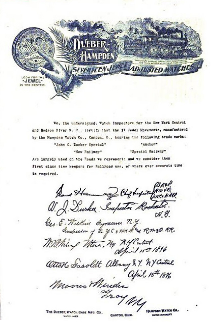Hampden Watch ad, The Railway Conductor