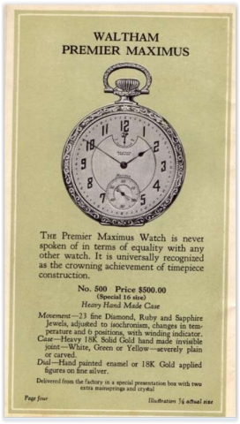 Waltham Premier Maximus