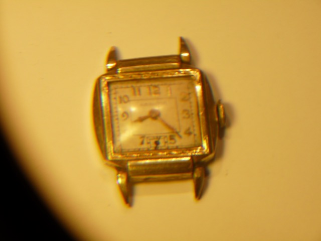 Cased watch - front